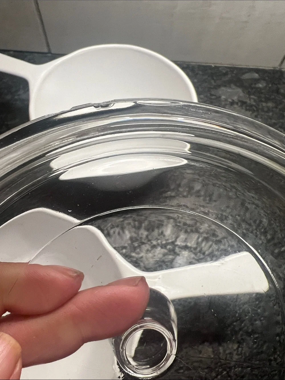 Set of 2 CorningWare White Saucepan w/ 1 Glass Lid - solid white & Spice of Life
